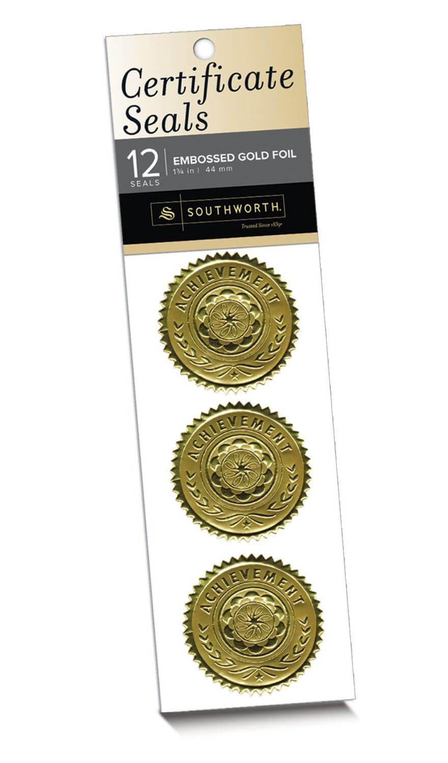 Amazon : Southworth Certificate Seals – "achievement Regarding Southworth Business Card Template
