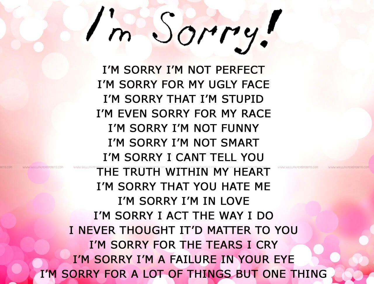 Apology Card Templates | 10+ Free Printable Word & Pdf Throughout Sorry Card Template