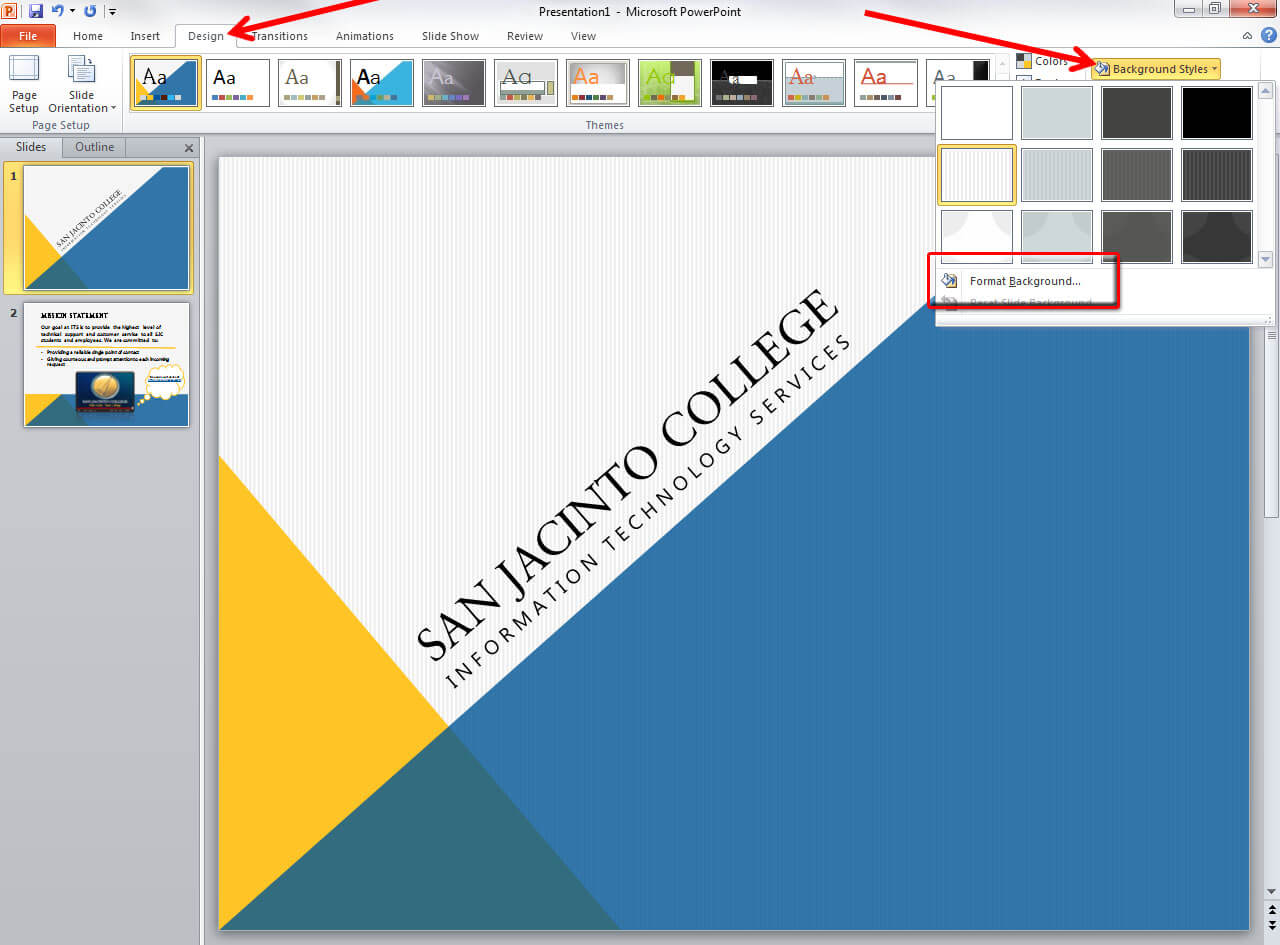 Applying And Modifying Themes In Powerpoint 2010 Pertaining To How To Change Template In Powerpoint