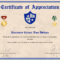 Army Certificate Of Appreciation Template Inside Army Certificate Of Appreciation Template