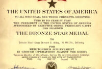 Army Good Conduct Medal Certificate Template ] - Agcm regarding Army Good Conduct Medal Certificate Template