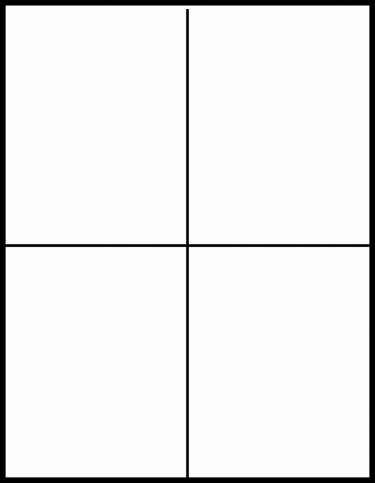 Half Fold Card Template