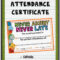 Attendance Certificate 2 {Fillable} | Attendance Certificate Within Perfect Attendance Certificate Free Template