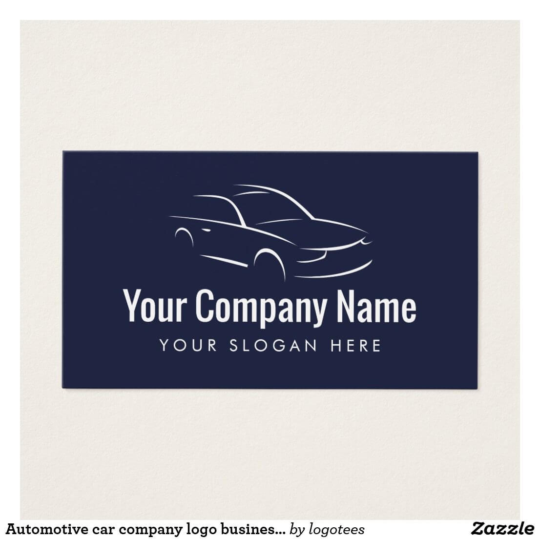 Automotive Car Company Logo Business Card Template | Zazzle Pertaining To Automotive Business Card Templates