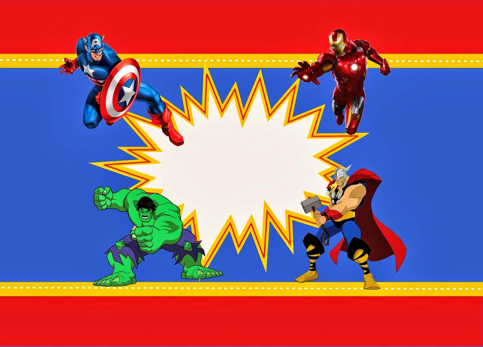Avengers Free Printable Kit. | Avengers Birthday, Superhero Throughout Avengers Birthday Card Template