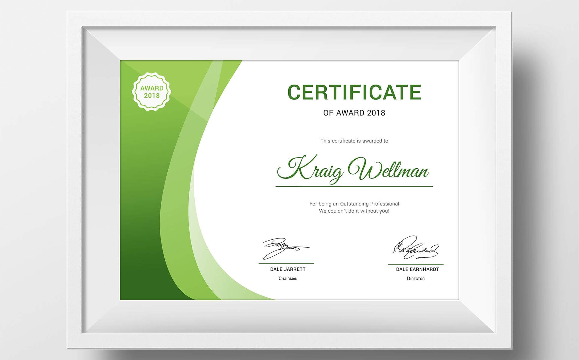 Award Certificate Template #73891 | Certificate Templates With Regard To Small Certificate Template