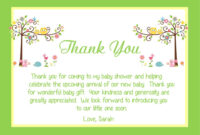 Baby Shower Thank You Cards For Your Guest | Baby Shower throughout Template For Baby Shower Thank You Cards
