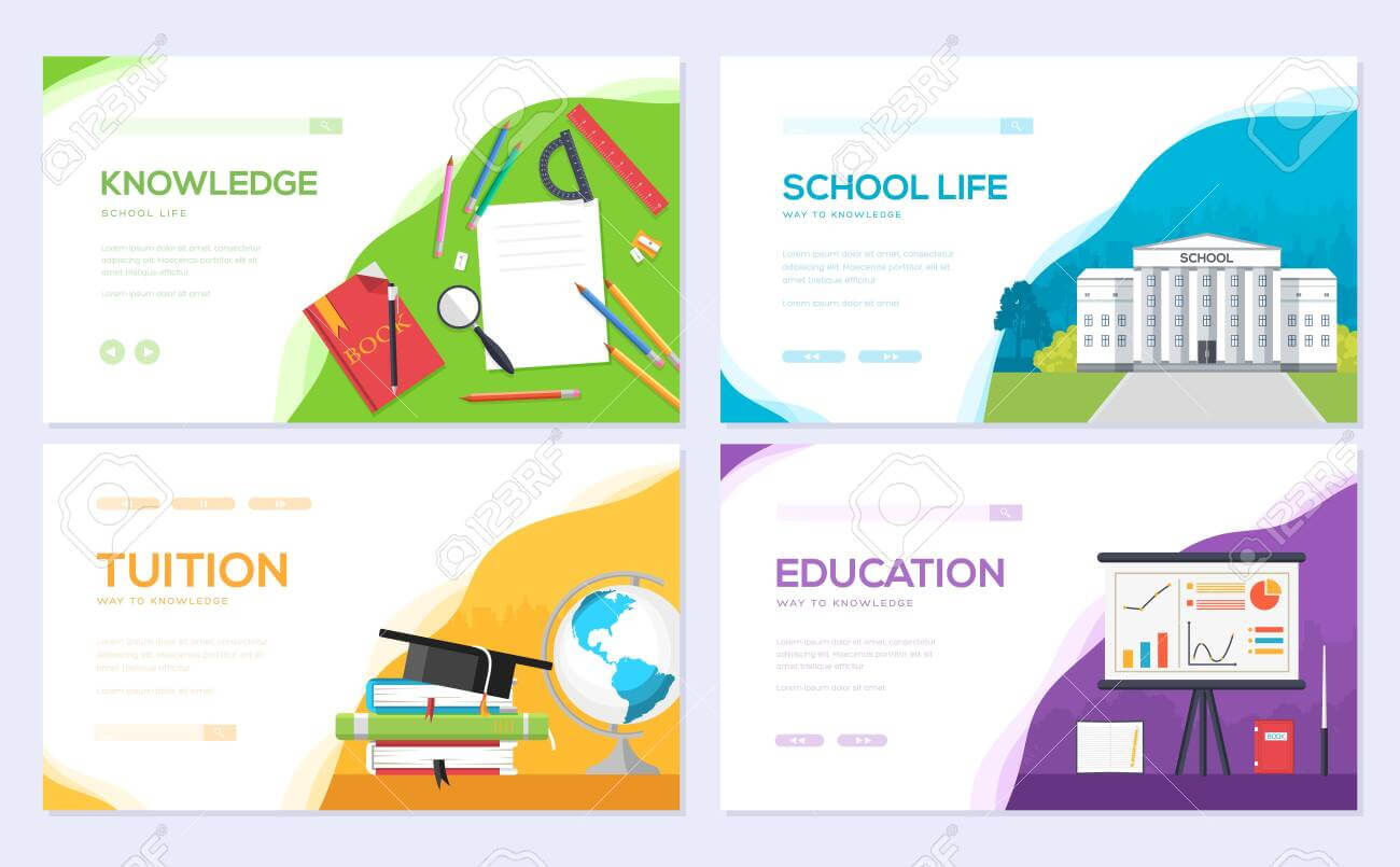 Back To School Information Brochure Card Set. Student Template.. Regarding Student Brochure Template