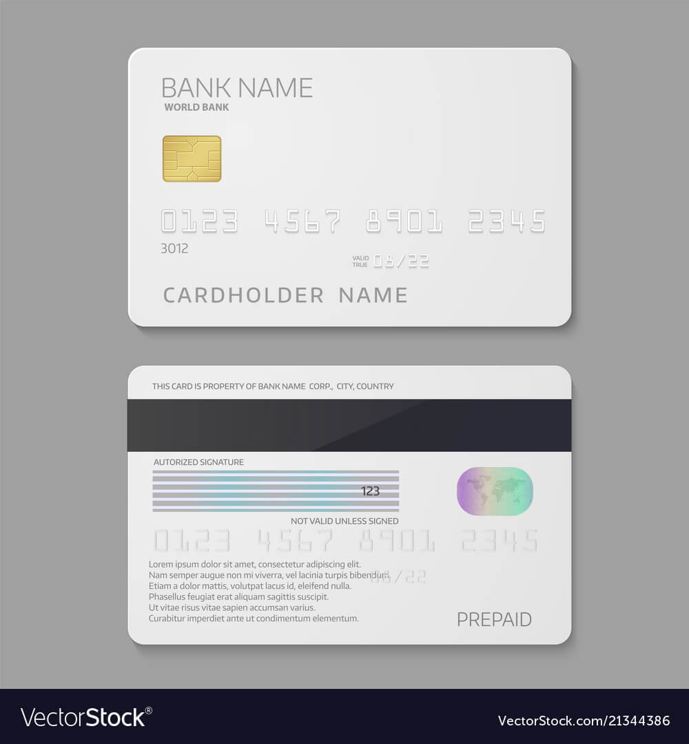Bank Credit Card Template Pertaining To Credit Card Templates For Sale