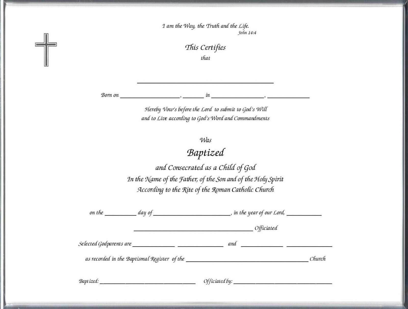 Baptism Certificate Template Pdf – Carlynstudio Regarding Roman Catholic Baptism Certificate Template