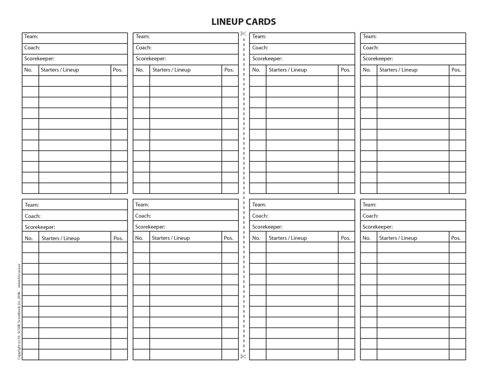 Baseball Lineup Card | Baseball Lineup, Team Mom Baseball Intended For Baseball Lineup Card Template