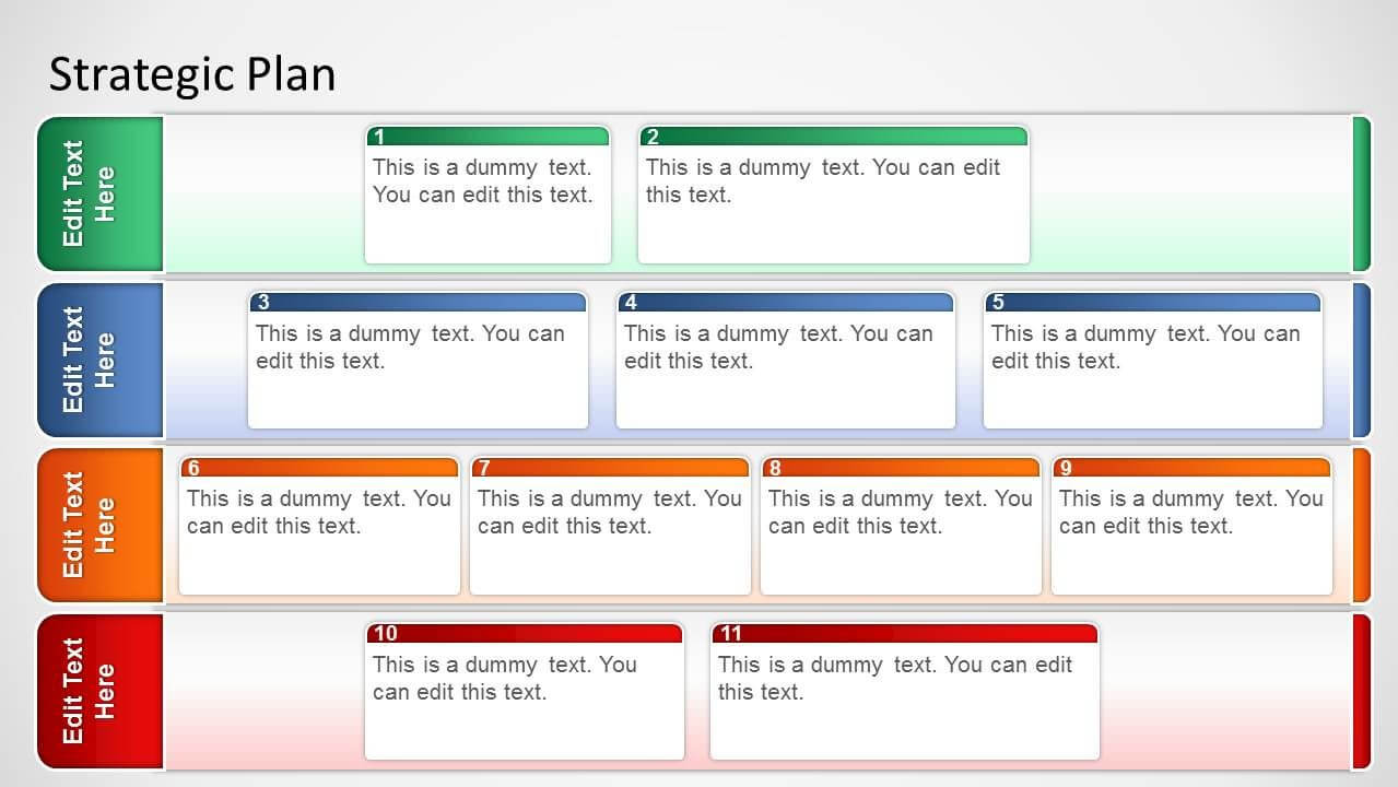 Basic Strategic Plan Template For Powerpoint Slidemodel With Regard To Strategy Document Template Powerpoint