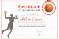 Basketball Certificate Ideas - Yatay.horizonconsulting.co with regard to Basketball Camp Certificate Template