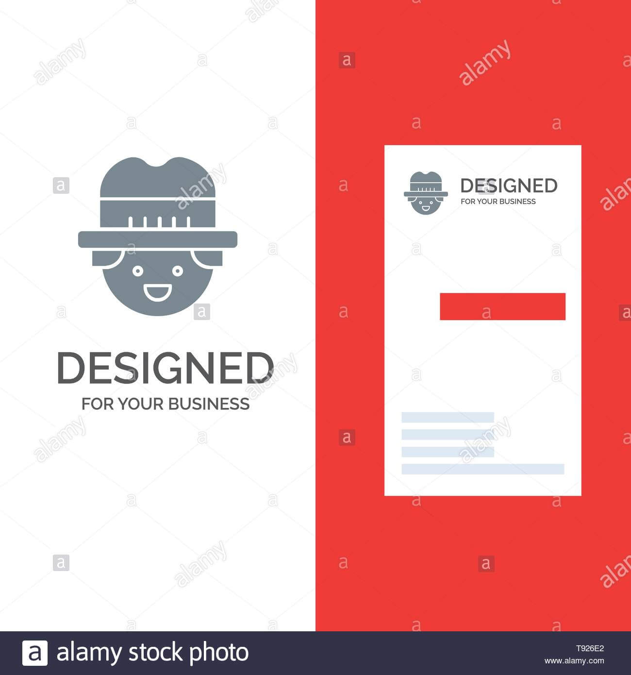 Bauern, Gärtner, Mann Grau Logo Design Und Business Card With Gartner Business Cards Template