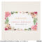 Beautiful Floral Graduate Students Graduation Calling Card Intended For Graduate Student Business Cards Template