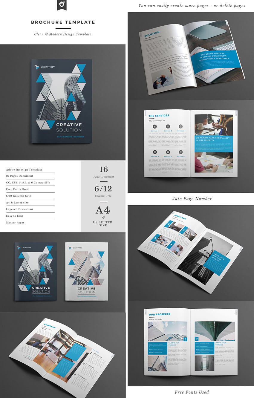 Best Design Brochure Templates For Creative Business Plan With Regard To Adobe Indesign Brochure Templates