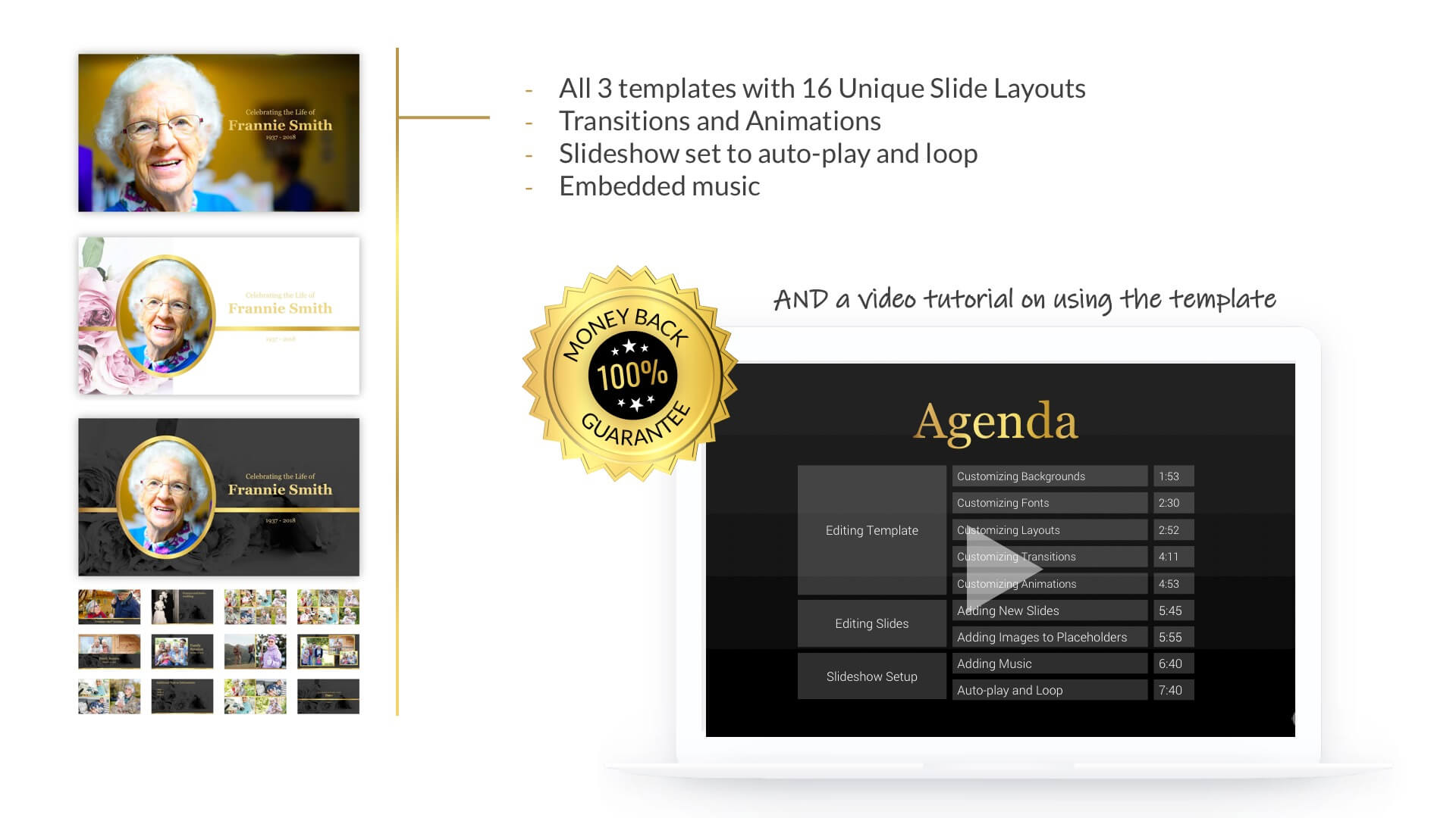 Best Funeral Powerpoint Templates Of 2019 | Adrienne Johnston For Funeral Powerpoint Templates