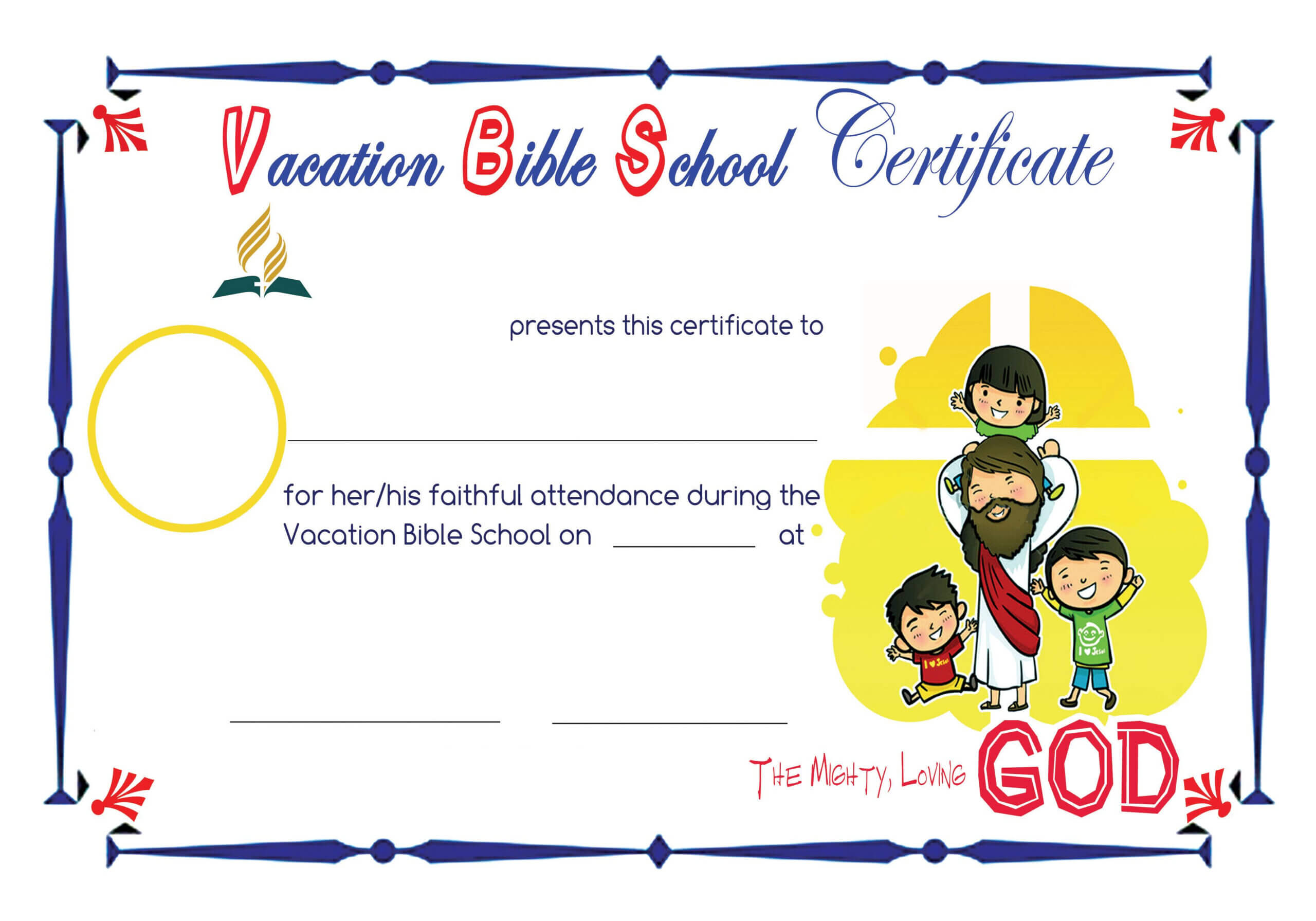 Bible School Certificates Pictures To Pin On Pinterest With Regard To Vbs Certificate Template