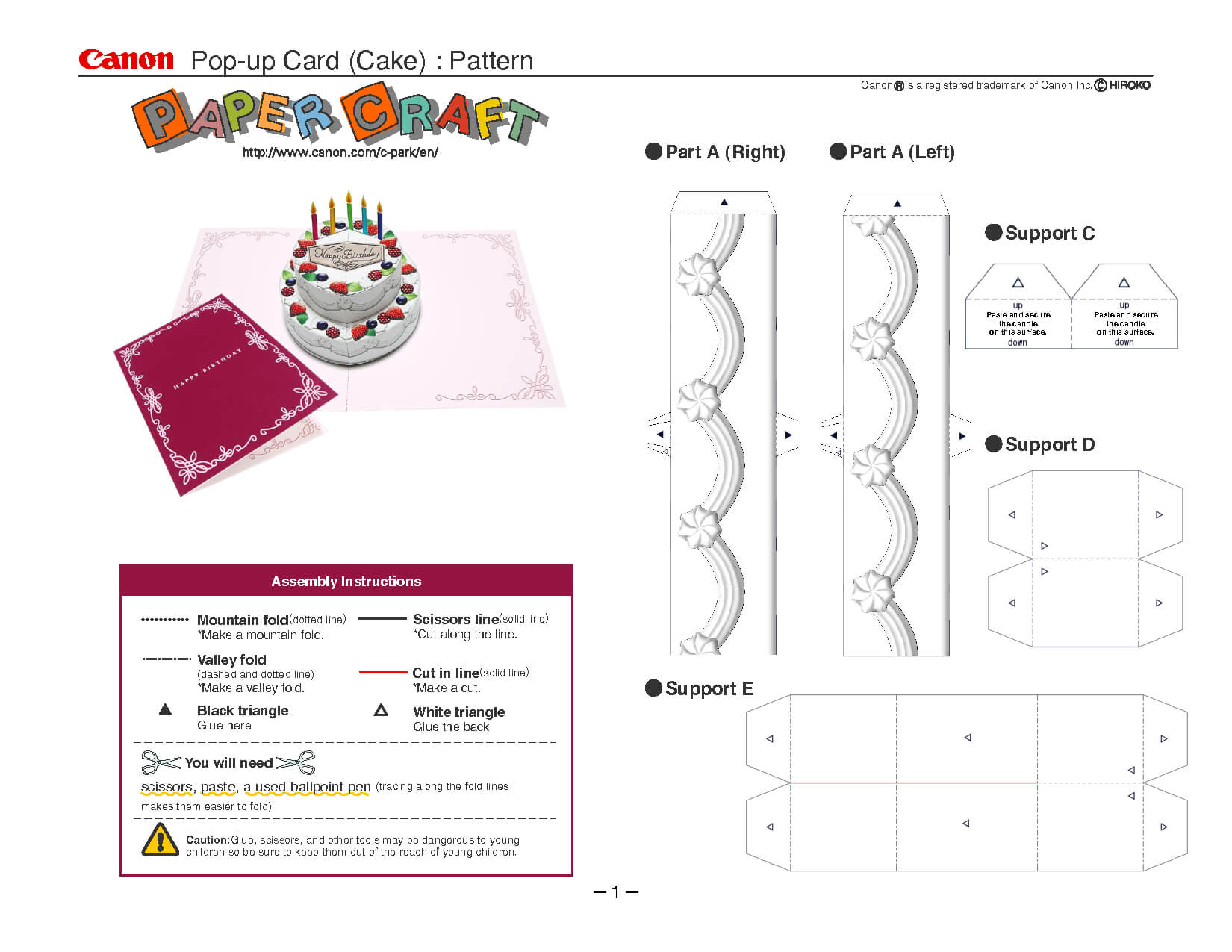 Birthday Cake Pop Up Card Template | Pop Up Card Templates Inside Pop Up Card Templates Free Printable