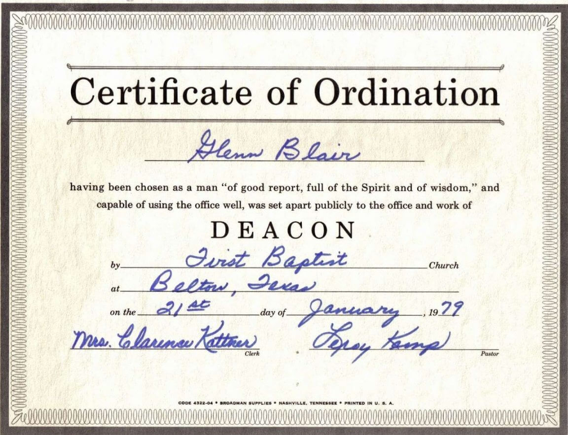 Bishop Ordination Certificate Template For Free Ordination Certificate Template