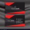 Black And Red Business Card Template With with Buisness Card Template