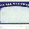 Blank American Social Security Card Stock Photo - Image Of regarding Social Security Card Template Download