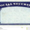 Blank American Social Security Card Stock Photo – Image Of Throughout Blank Social Security Card Template