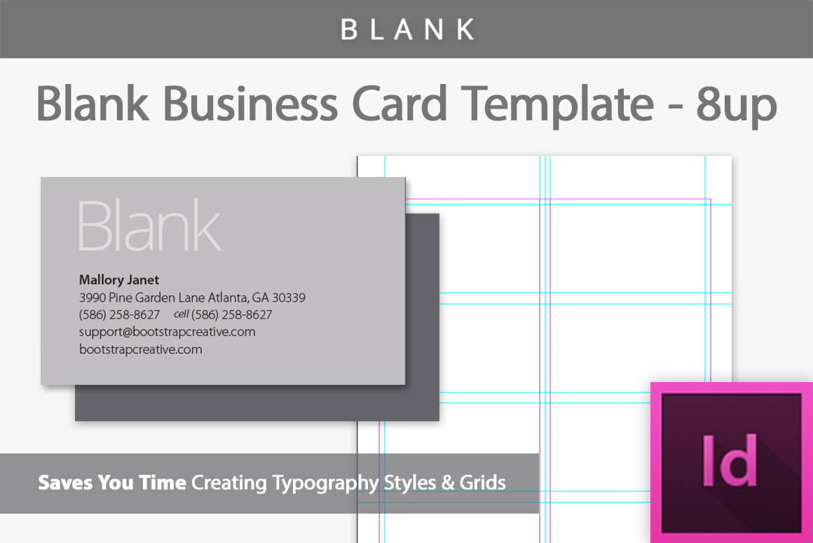 Blank Business Card Indesign Template Regarding Birthday Card Template Indesign
