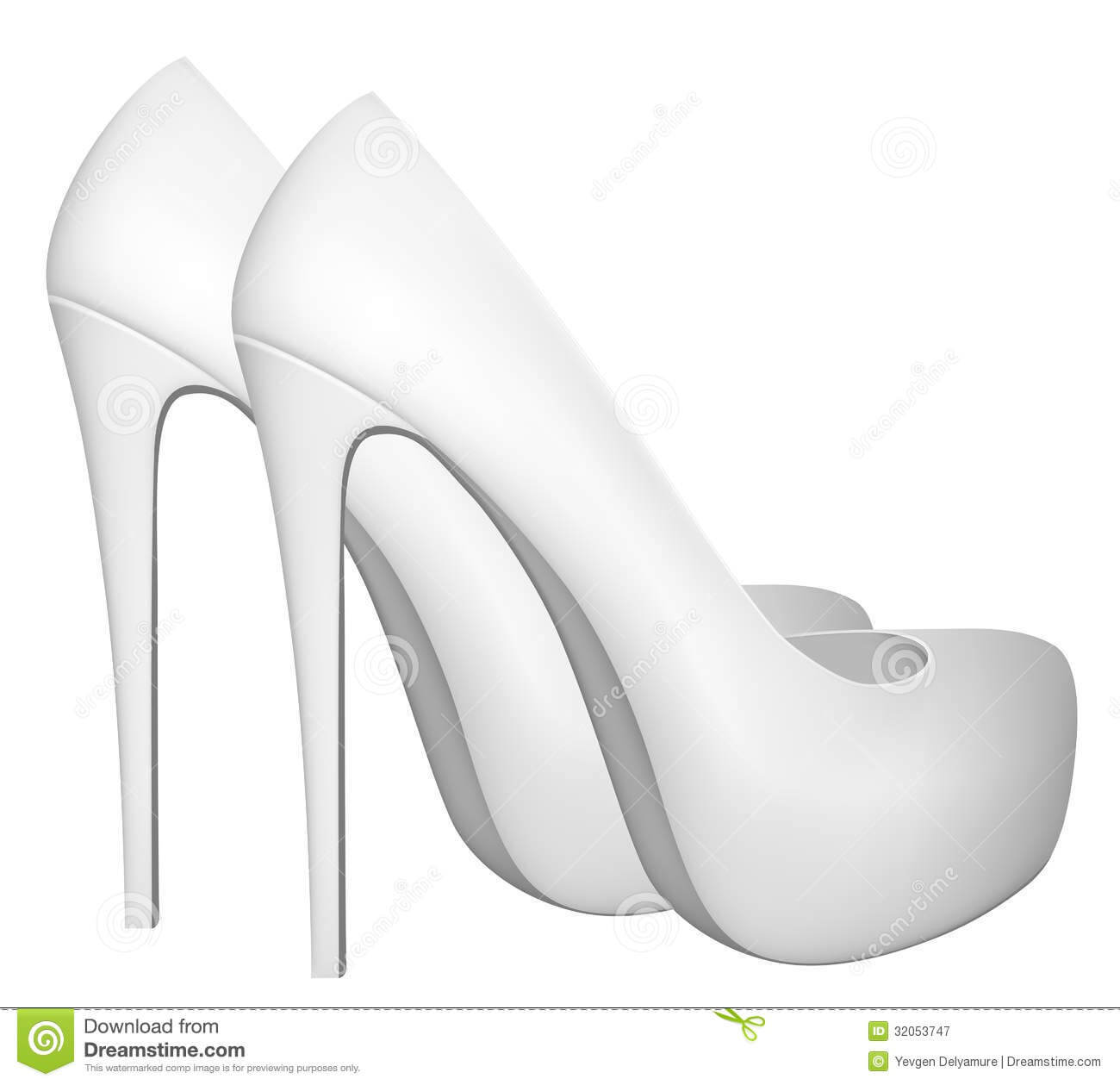 Blank High Heels Shoes Template. Stock Vector – Illustration Regarding High Heel Template For Cards