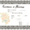 Blank Marriage Certificates | Download Blank Marriage For Blank Marriage Certificate Template