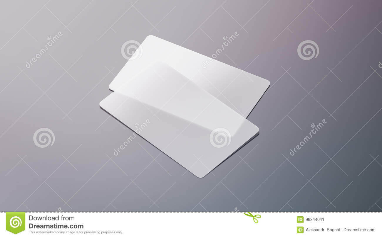 Blank Plastic Transparent Business Cards Mock Up Stock Image Throughout Transparent Business Cards Template