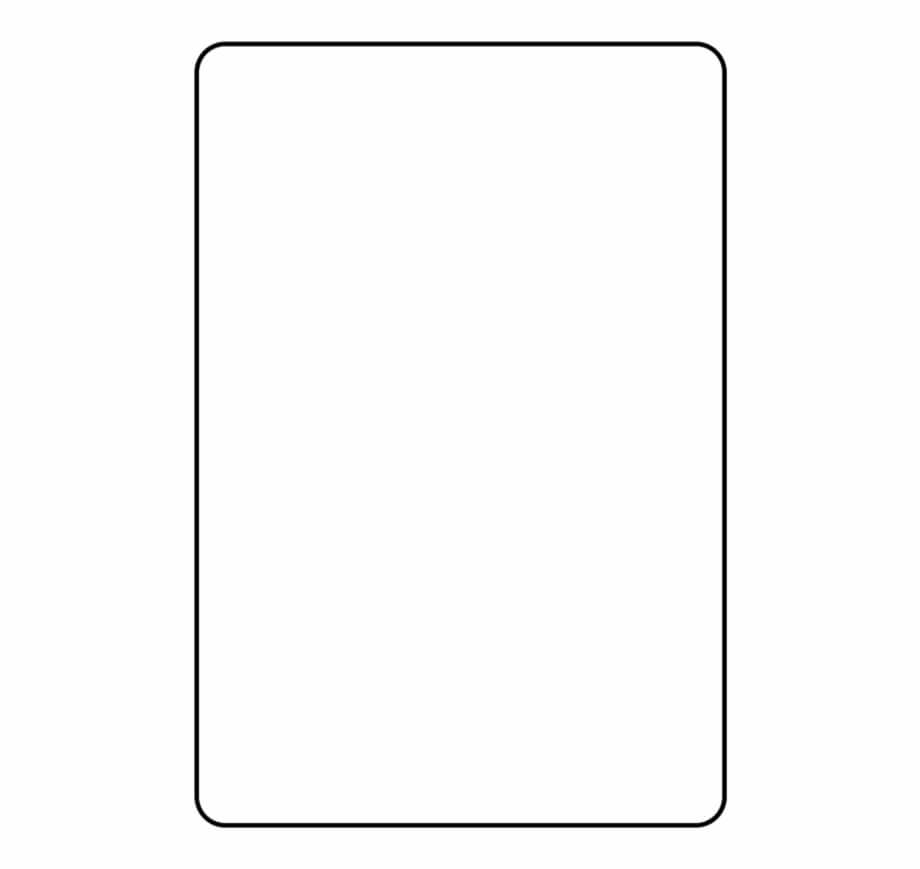 Blank Playing Card Template Parallel - Clip Art Library With Regard To Blank Playing Card Template