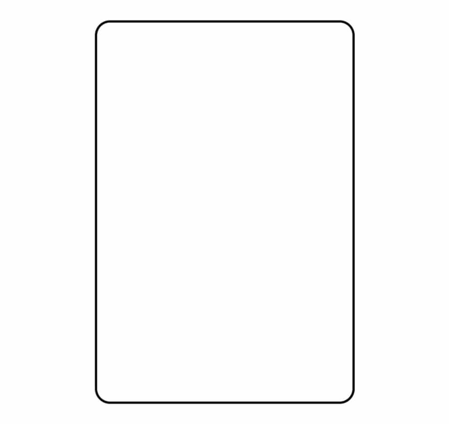 Blank Playing Card Template Parallel – Clip Art Library With Regard To Blank Playing Card Template