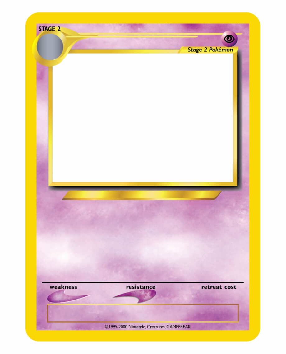 Blank Pokemon Trading Card Templates 220184 Template Word For Trading Card Template Word