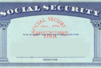 Blank Social Security Card Template | Social Security Card inside Ssn Card Template