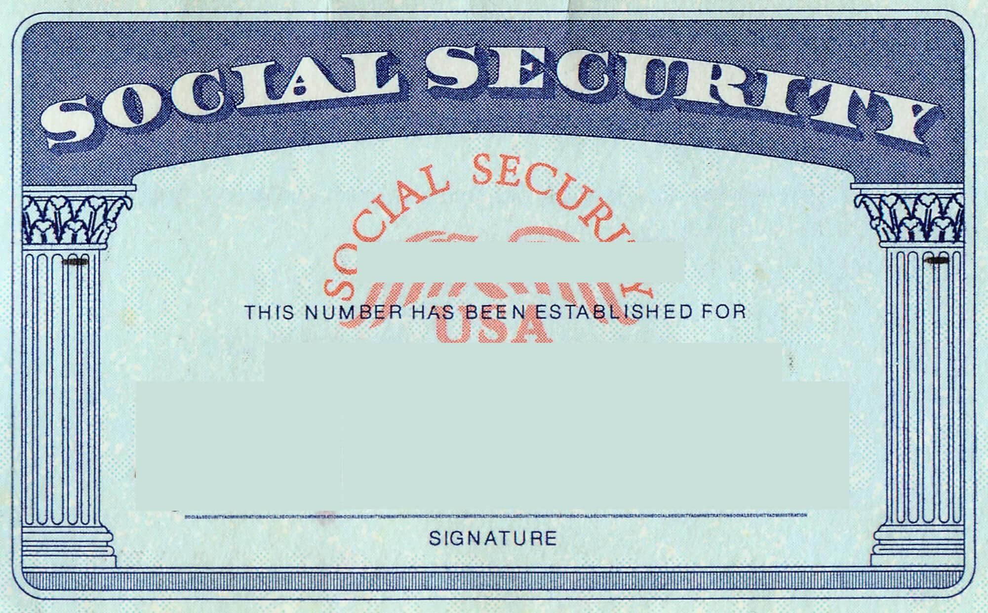 Blank Social Security Card Template | Social Security Card Regarding Ss Card Template
