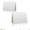 Blank White Paper Stand Table Holder Card. 3D Vector Design In Card Stand Template