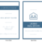 Blue Vertical Real Estate Business Card Template Pertaining To Dog Grooming Record Card Template