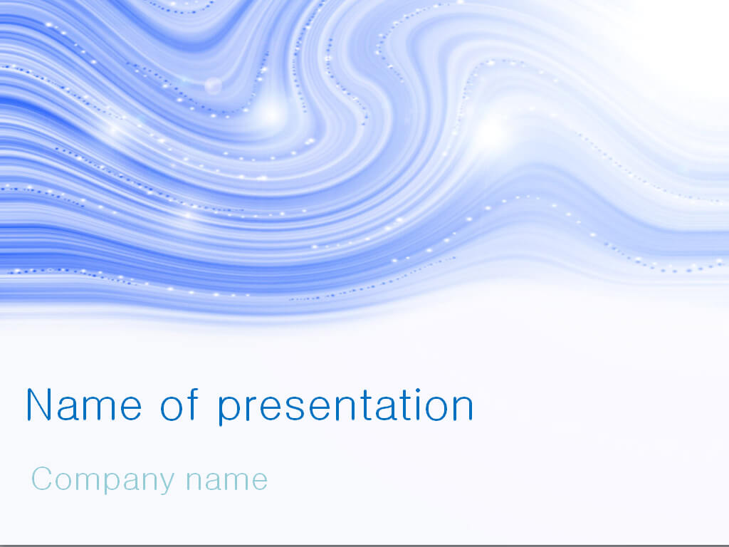 Blue Winter Powerpoint Template For Impressive Presentation In Snow Powerpoint Template