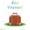 Bon Voyage Suitcase. Vector Illustration Stock Vector Within Bon Voyage Card Template