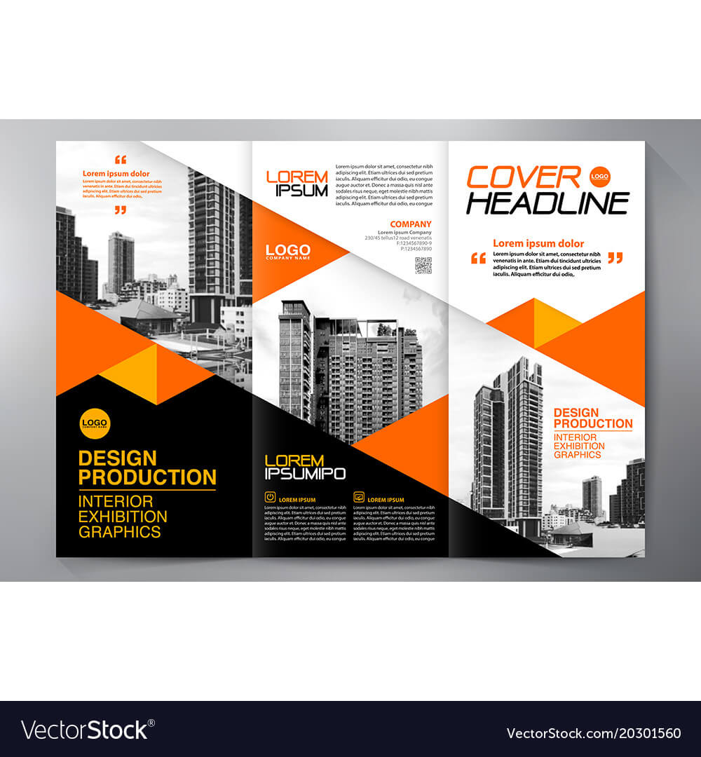 Brochure 3 Fold Flyer Design A4 Template Inside E Brochure Design Templates
