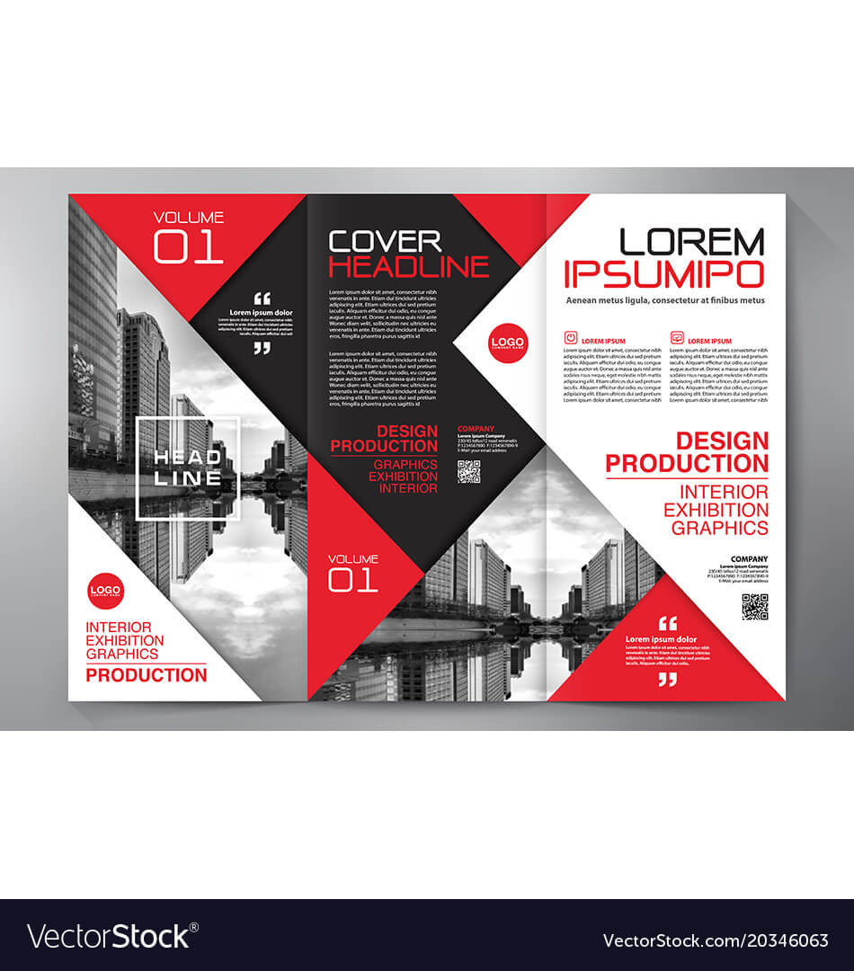 Brochure 3 Fold Flyer Design A4 Template Intended For E Brochure Design Templates