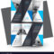 Brochure Design Template Tri Fold Triangles Pertaining To Tri Fold Brochure Ai Template