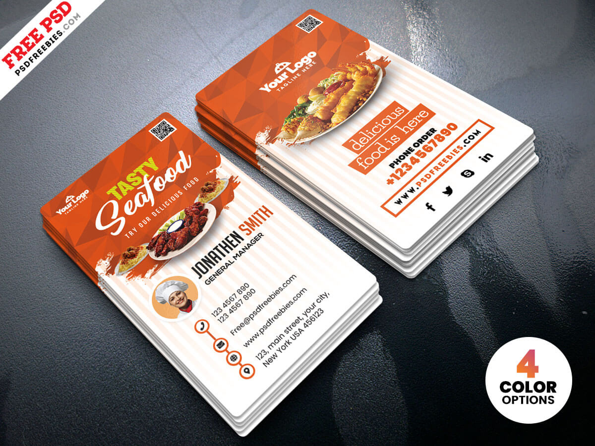 Business Card Design Food – Www Throughout Restaurant Business Cards Templates Free