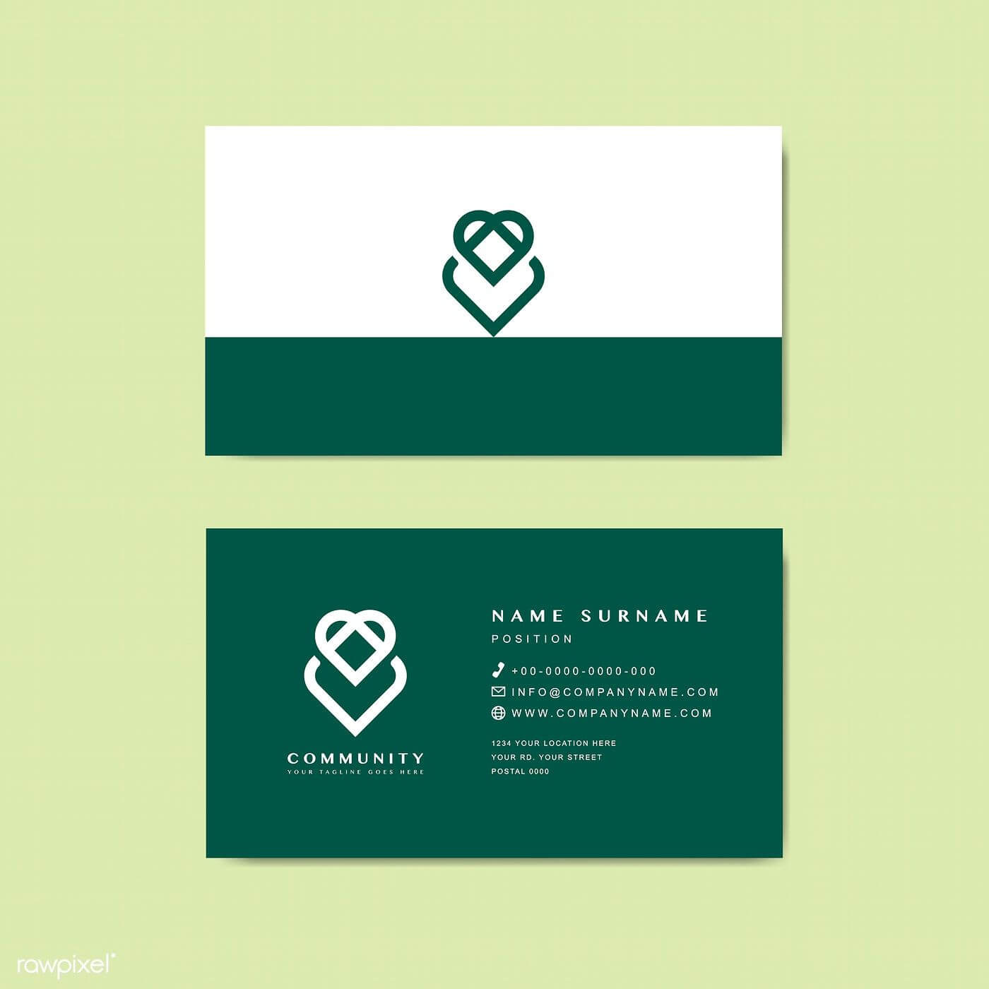 Business Card Sample Design Template | Free Image For Template For Calling Card