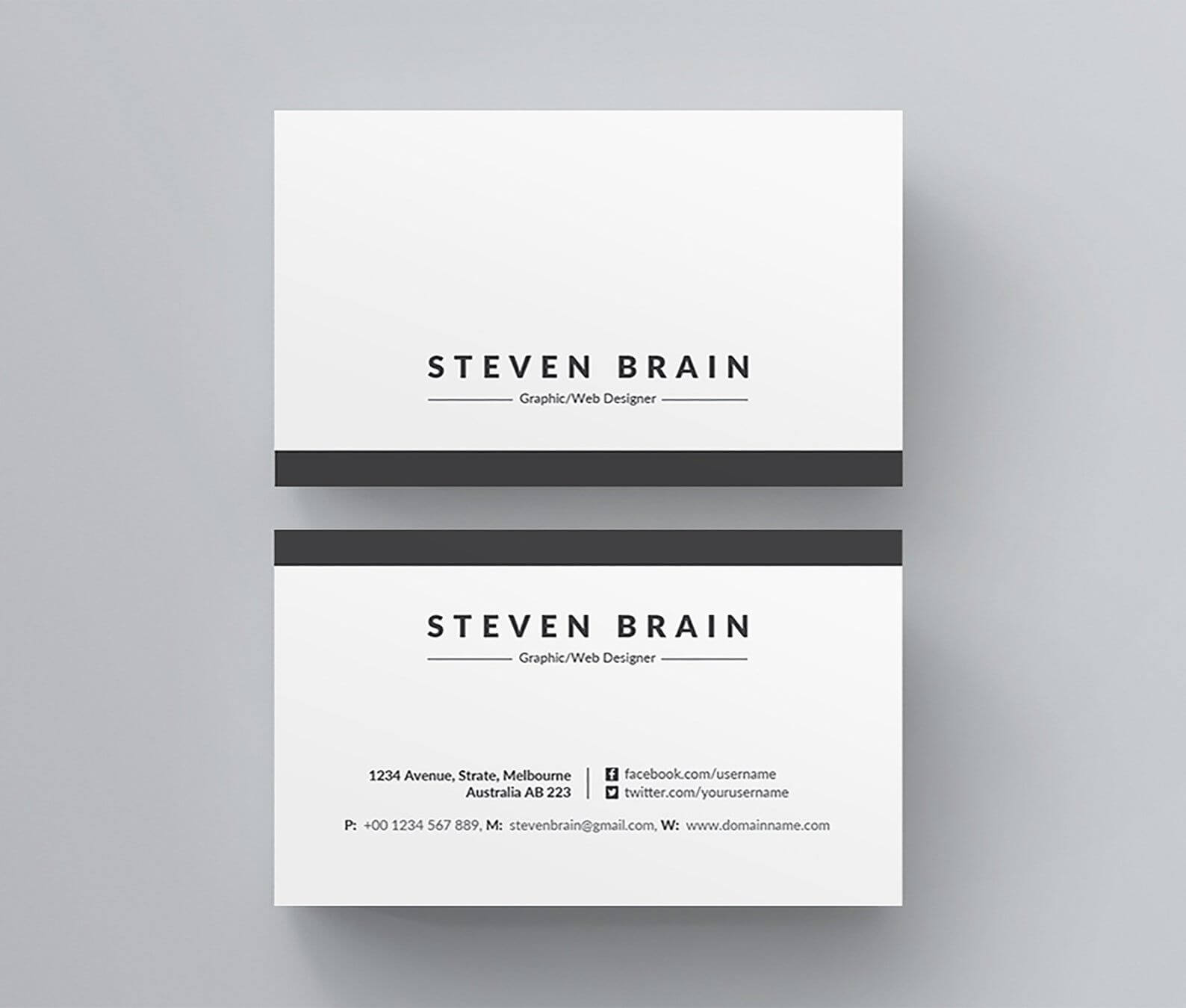 Business Card Template Business Card Design Ms Word Business For Ms Word Business Card Template