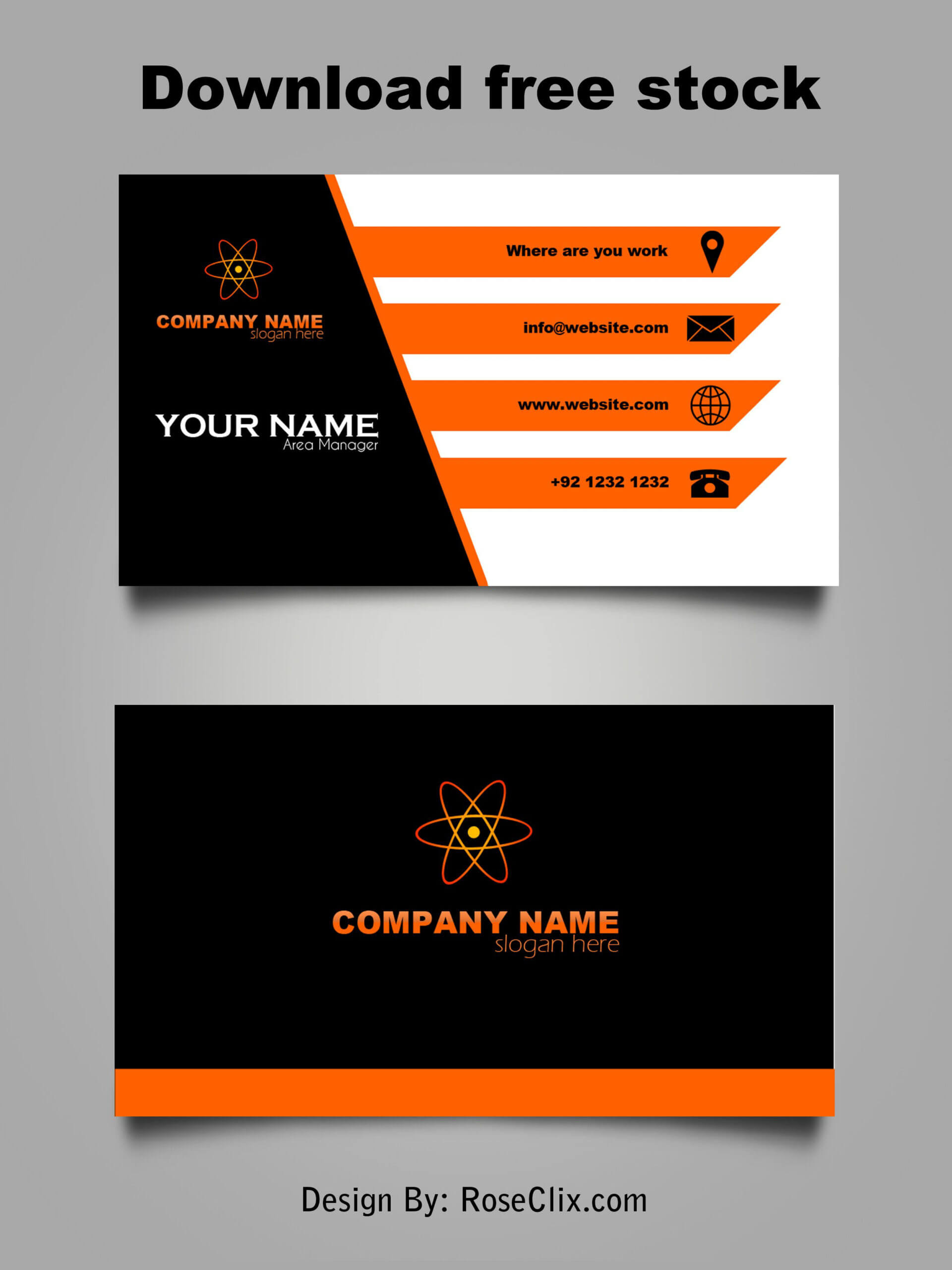 Business Card Template Free Downloads Psd Fils. | Free For Templates For Visiting Cards Free Downloads