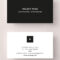 Business Card Template / Mockup – Kelsey – A Minimal With Template For Calling Card