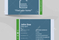Business Card Template. Real Estate Agency. Design For Your Individual.. regarding Real Estate Agent Business Card Template