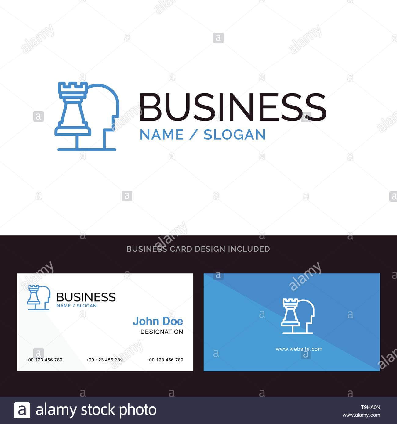 Business, Decisions, Modern, Strategic Blue Business Logo With Decision Card Template